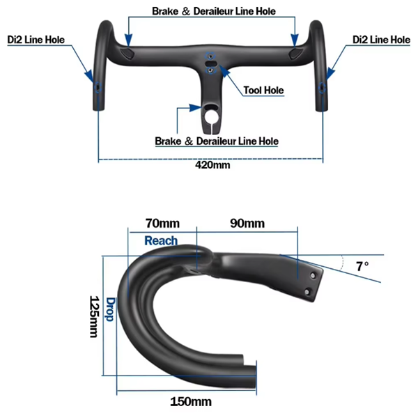Aero Carbon Road Bike Frame with Fully Internal Cable Routing Aero Carbon Road Bike Frame with Fully Internal Cable Routing - Image 2
