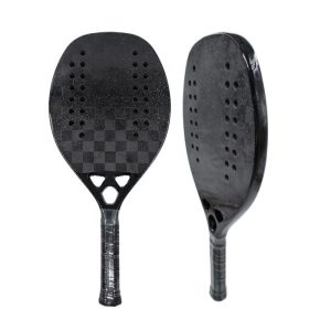 18K Carbon Fiber Beach Tennis Racket with Premium Textured Finish